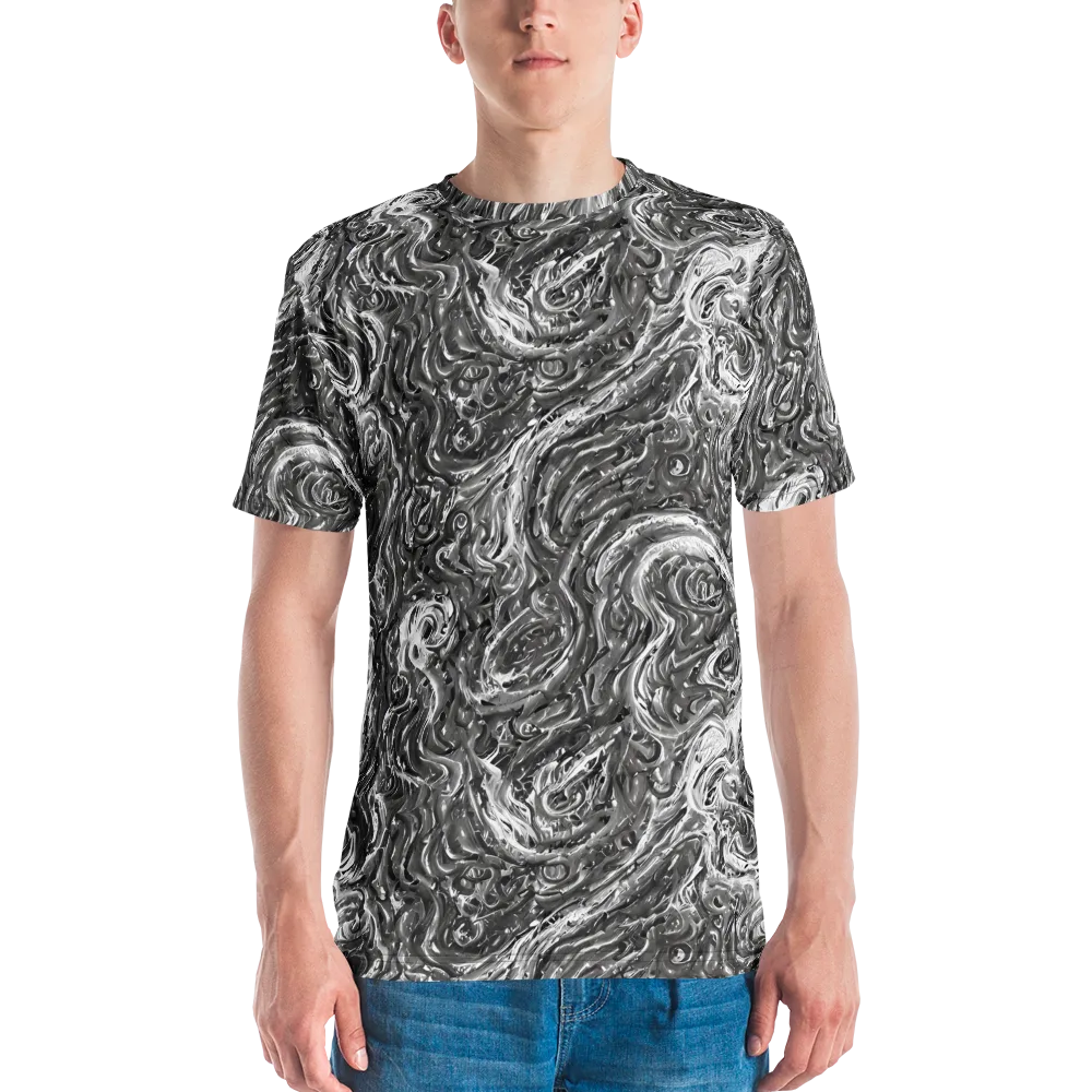 Nebulous Night on Men's Crew Neck T-Shirt — Front
