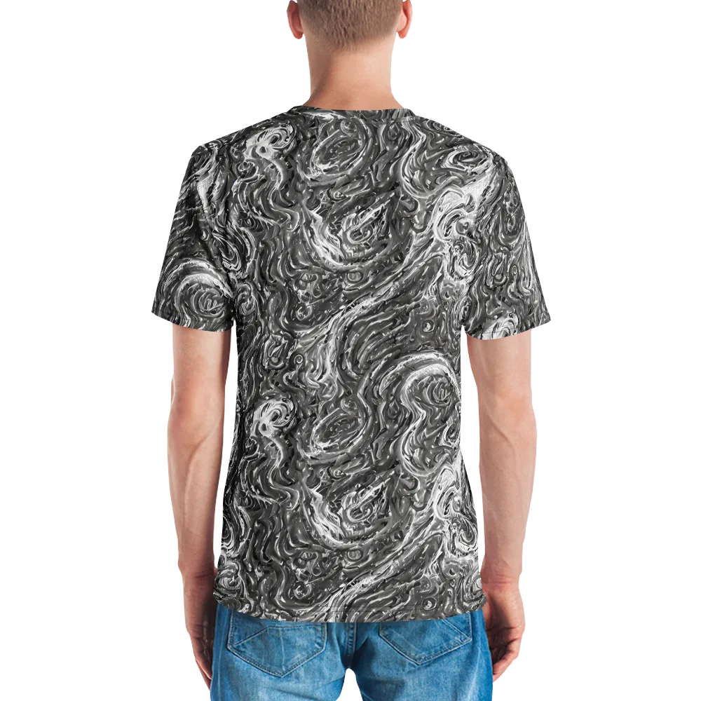 Nebulous Night on Men's Crew Neck T-Shirt — Back