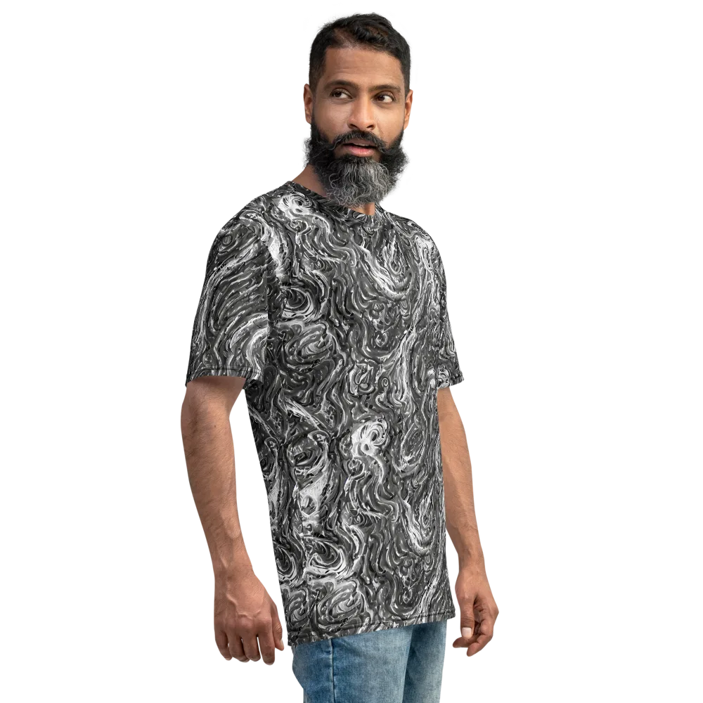Nebulous Night on Men's Crew Neck T-Shirt — Right