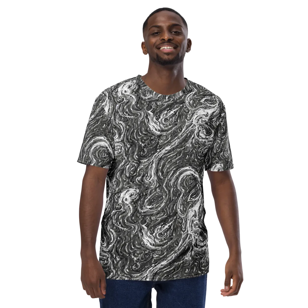 Nebulous Night on Men's Crew Neck T-Shirt — Front