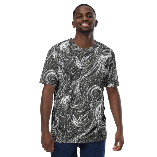 Nebulous Night on a Men's Crew Neck T-Shirt