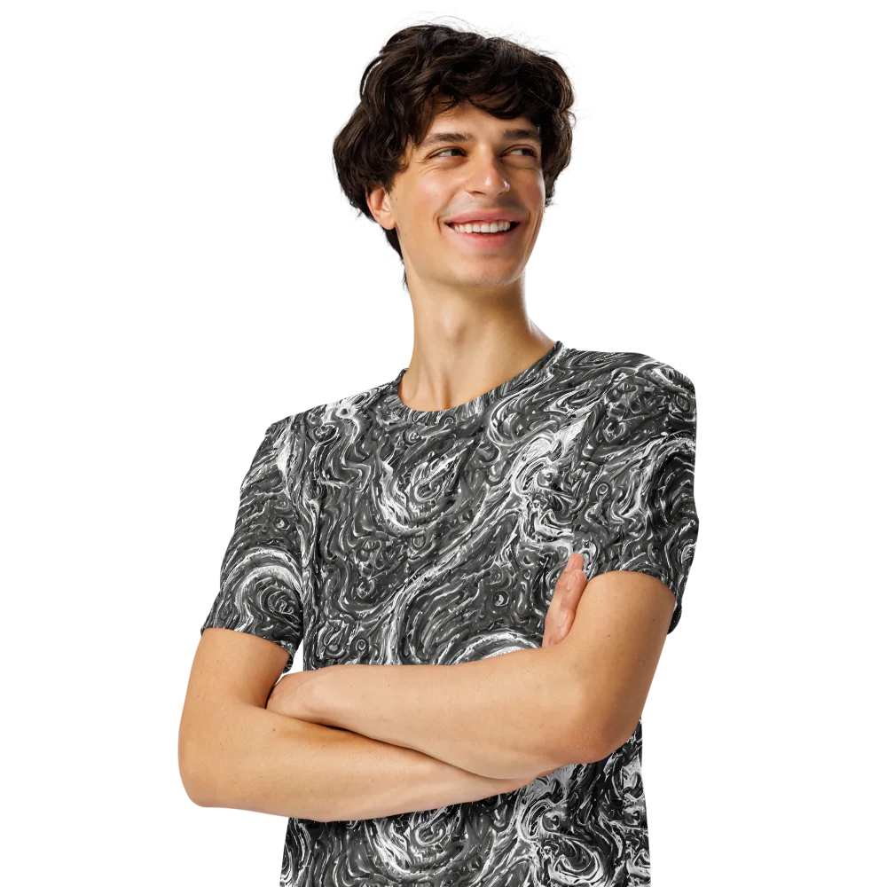 Nebulous Night on Men's Crew Neck T-Shirt — Left Front