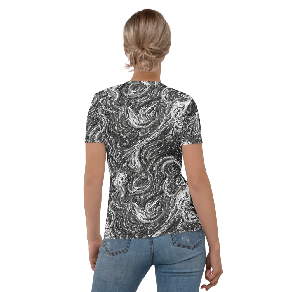 Nebulous Night on Women's Crew Neck T-Shirt — Back
