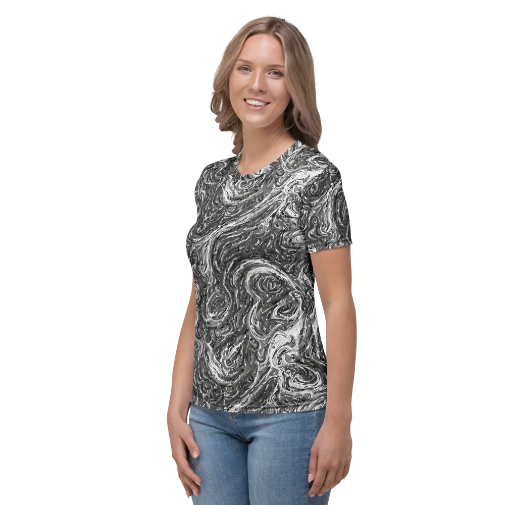 Nebulous Night on Women's Crew Neck T-Shirt — Left