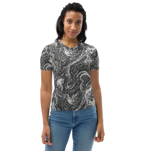 Nebulous Night on a Women's Crew Neck T-Shirt