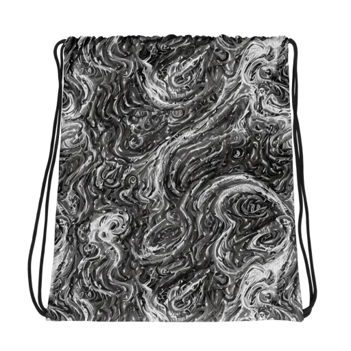 Nebulous Night on a Drawstring Bag