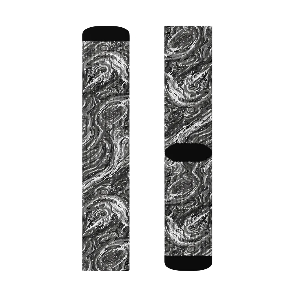 Nebulous Night on Socks — Left Sock