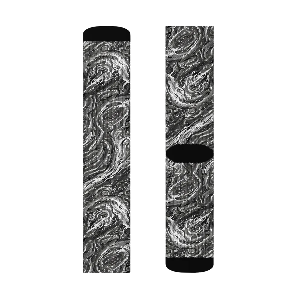Nebulous Night on Socks — Right Sock