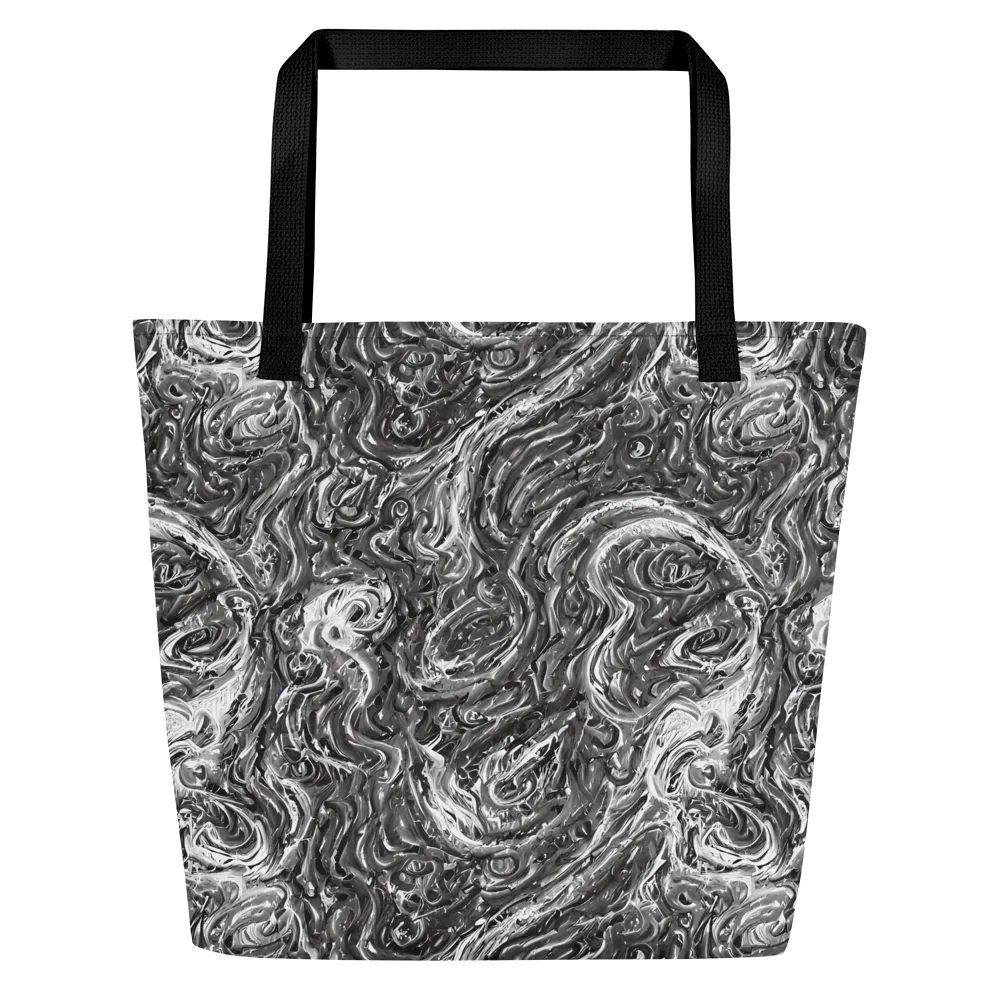 Nebulous Night on Large Tote Bag W/ Pocket — Front