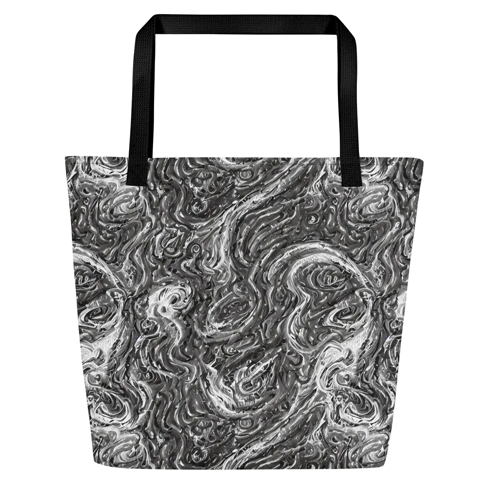 Nebulous Night on Large Tote Bag W/ Pocket — Front