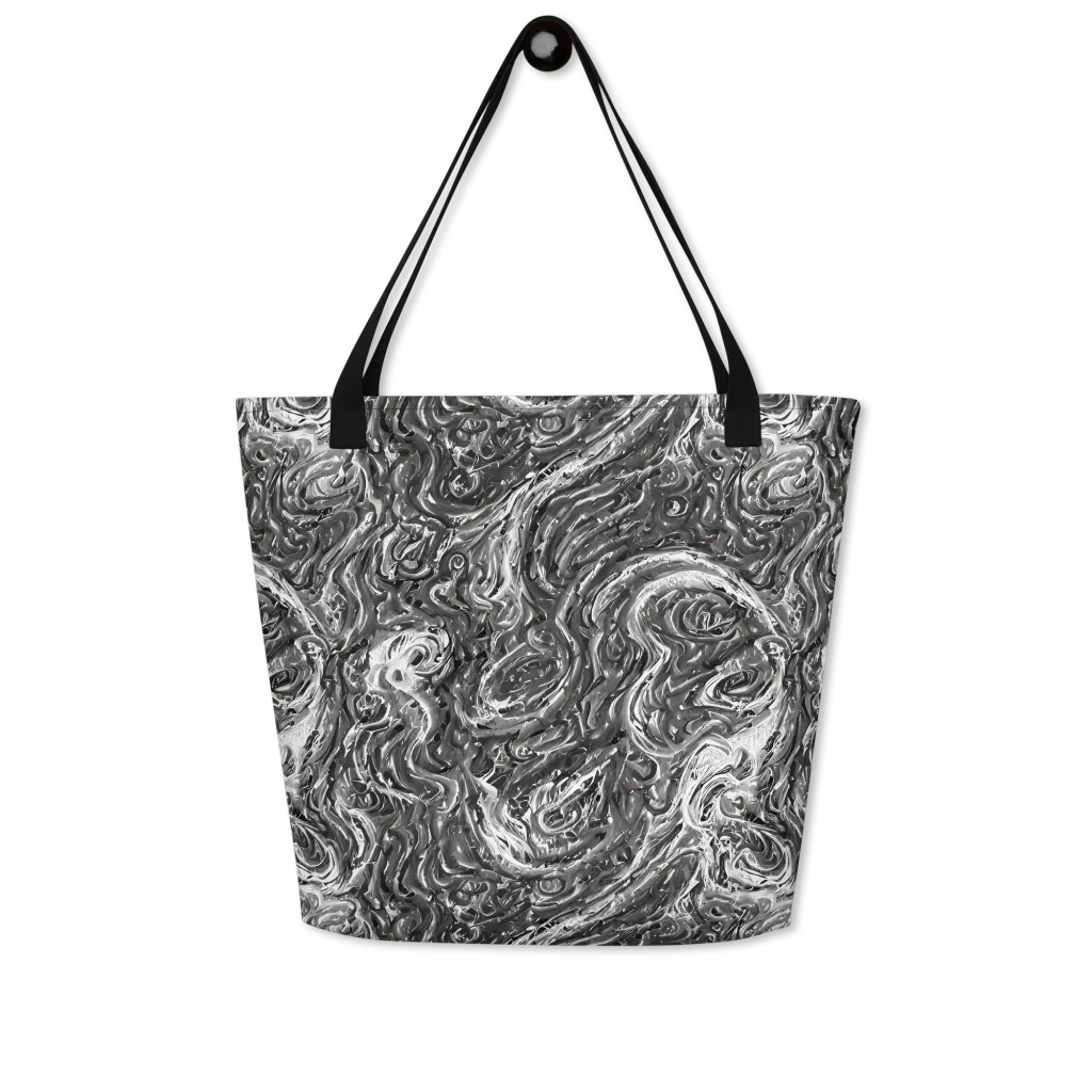 Nebulous Night on Large Tote Bag W/ Pocket — Front