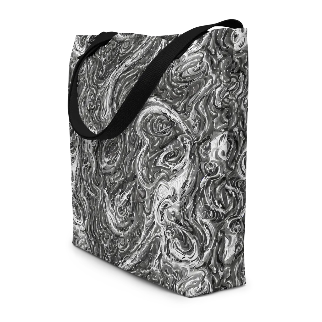 Nebulous Night on Large Tote Bag W/ Pocket — Front