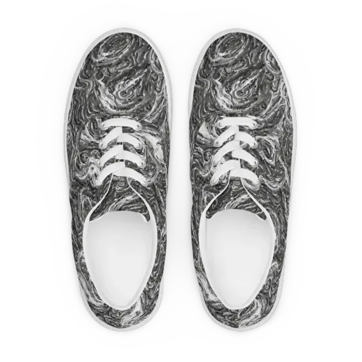 Nebulous Night on a Men's Lace-Up Canvas Shoes