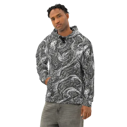Nebulous Night on a Cotton Hoodie