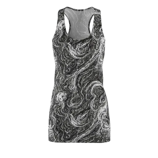 Nebulous Night on a Racerback Dress