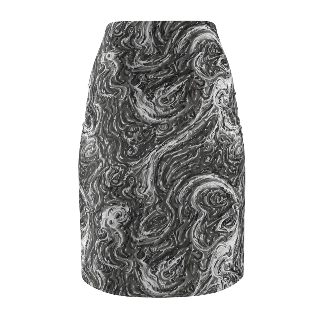 Nebulous Night on Pencil Skirt — Back