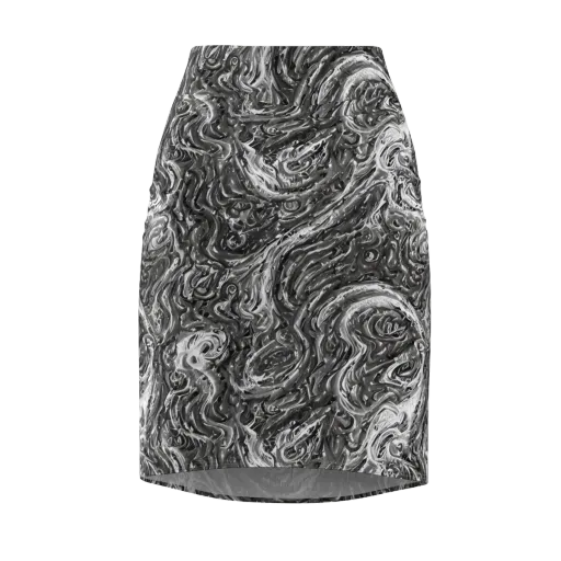 Nebulous Night on a Pencil Skirt