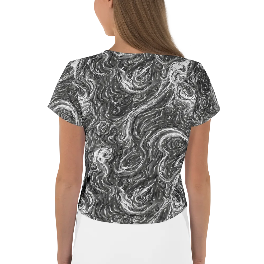 Nebulous Night on Crop Tee — Back