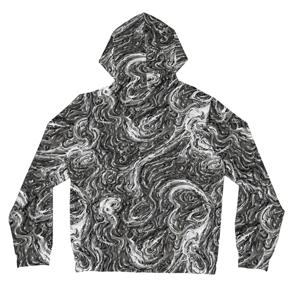 Nebulous Night on Women's Full-Zip Hoodie — Back