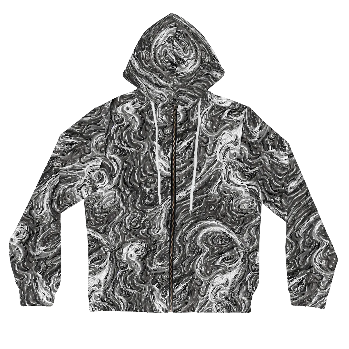 Nebulous Night on Women's Full-Zip Hoodie — Front