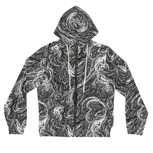 Nebulous Night on a Women's Full-Zip Hoodie