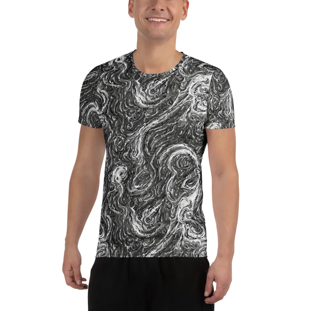 Nebulous Night on Men's Athletic T-Shirt — Front
