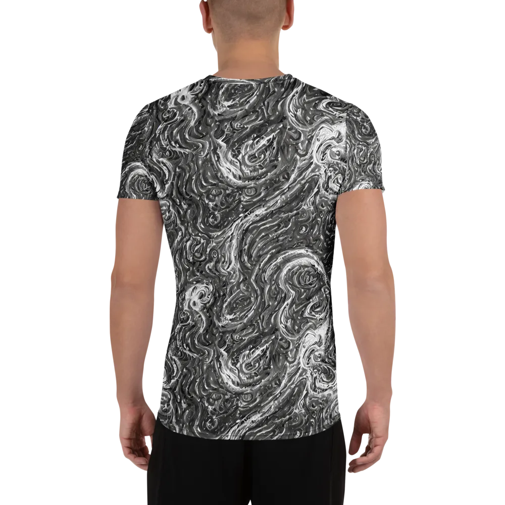 Nebulous Night on Men's Athletic T-Shirt — Back