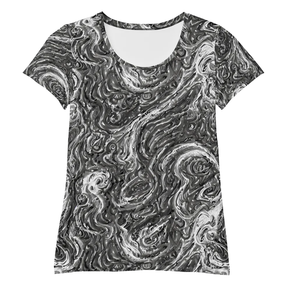Nebulous Night on Women's Athletic T-Shirt — Front