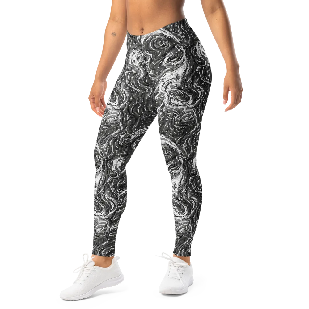 Nebulous Night on Leggings — Left Front