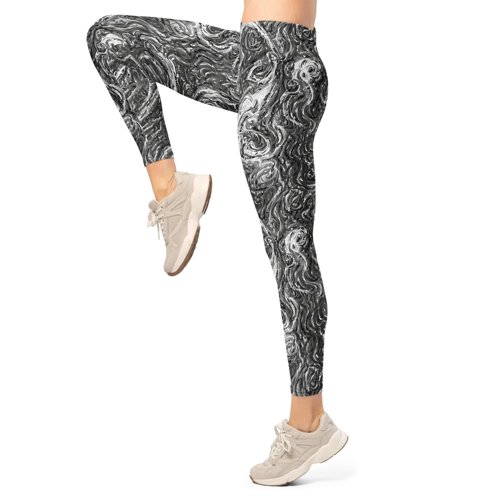 Nebulous Night on Leggings — Left