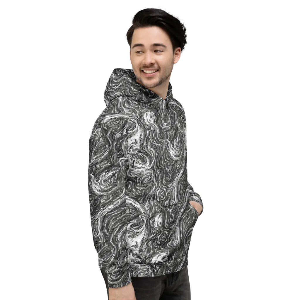 Nebulous Night on Hoodie — Right