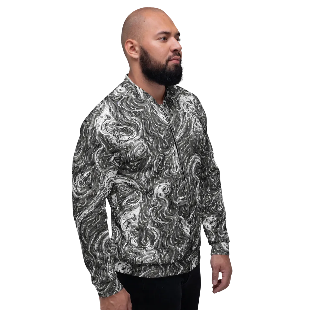Nebulous Night on Bomber Jacket — Right