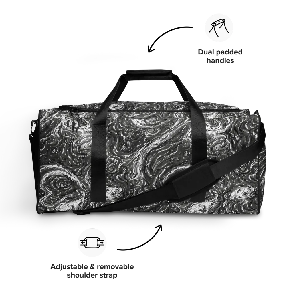 Nebulous Night on Duffle Bag — Front