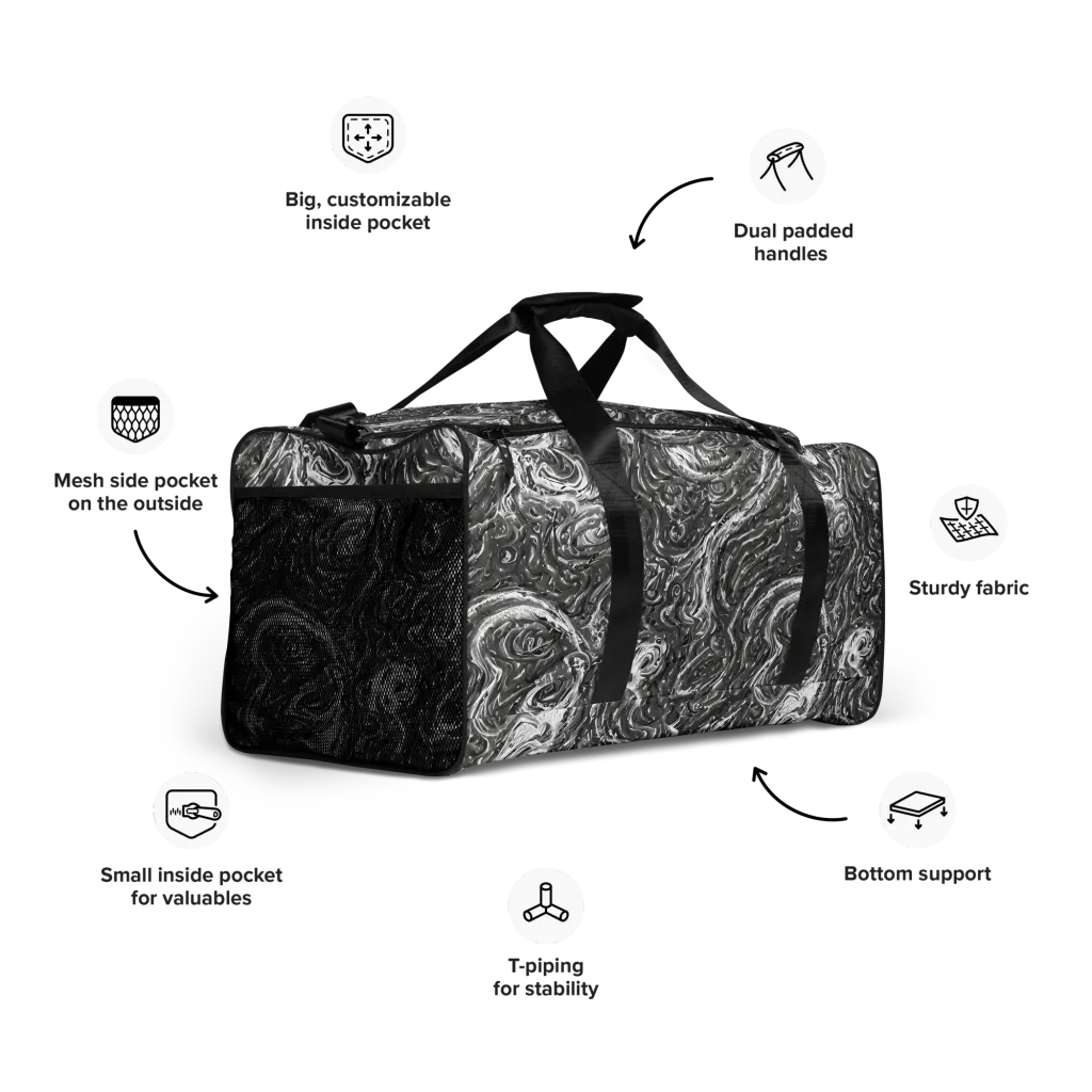 Nebulous Night on Duffle Bag — Right Front