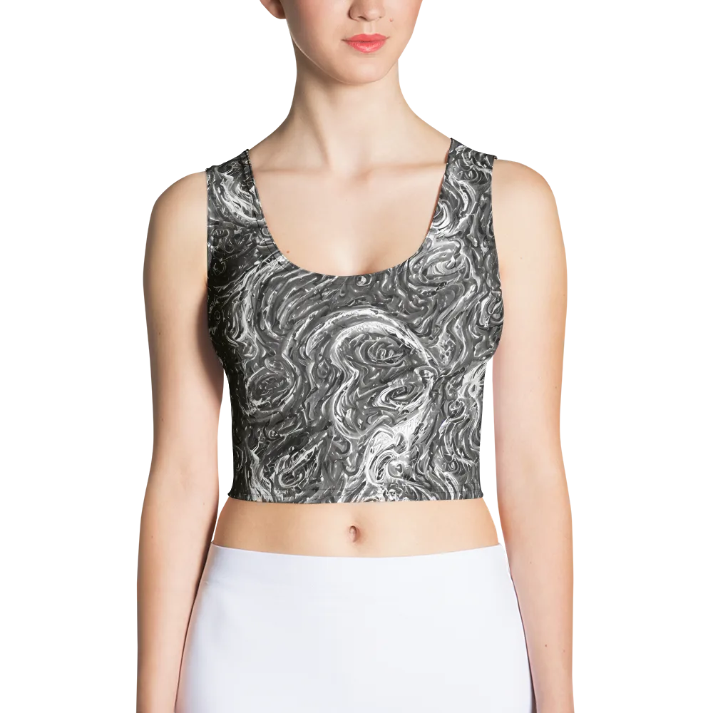 Nebulous Night on Crop Top — Front