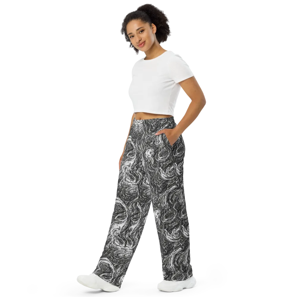 Nebulous Night on Wide-Leg Pants — Left Front