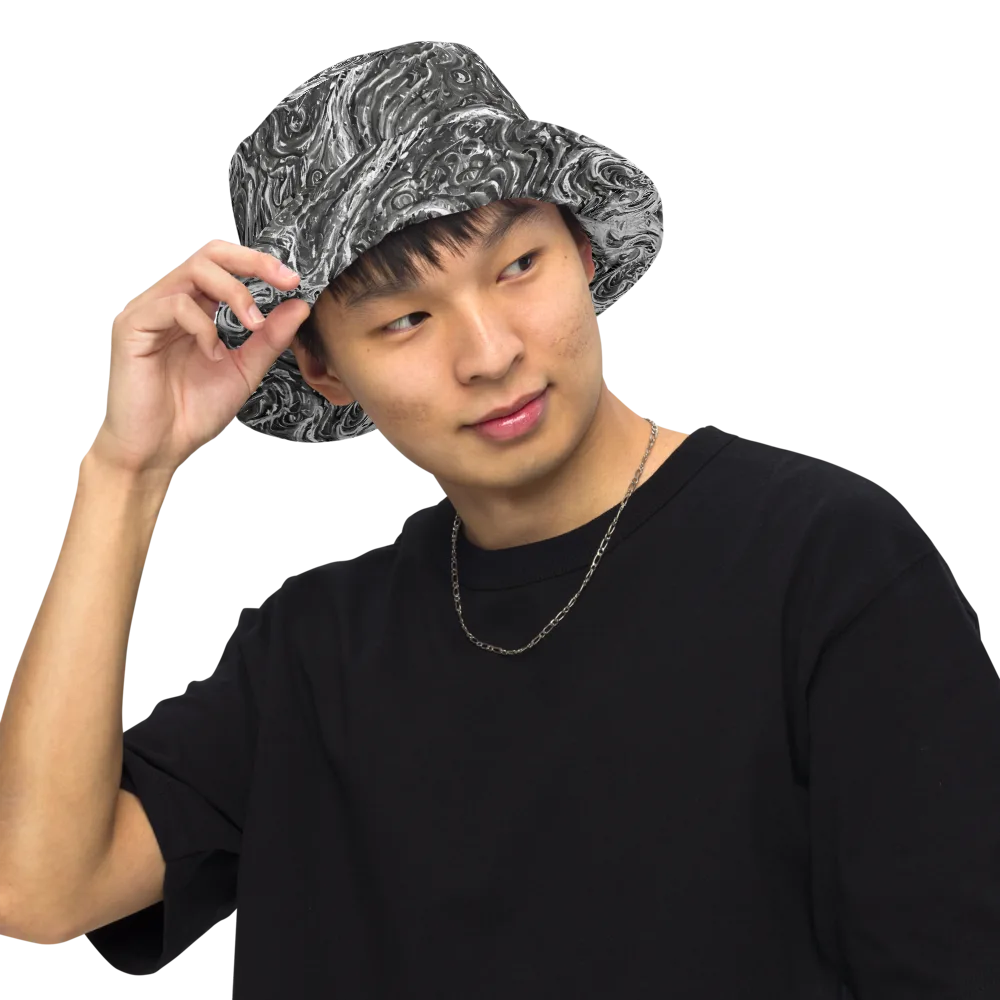 Nebulous Night on Reversible Bucket Hat — Front Inside