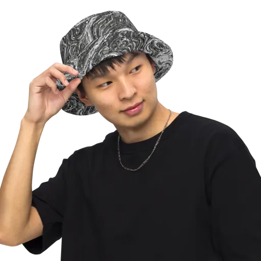 Nebulous Night on a Reversible Bucket Hat