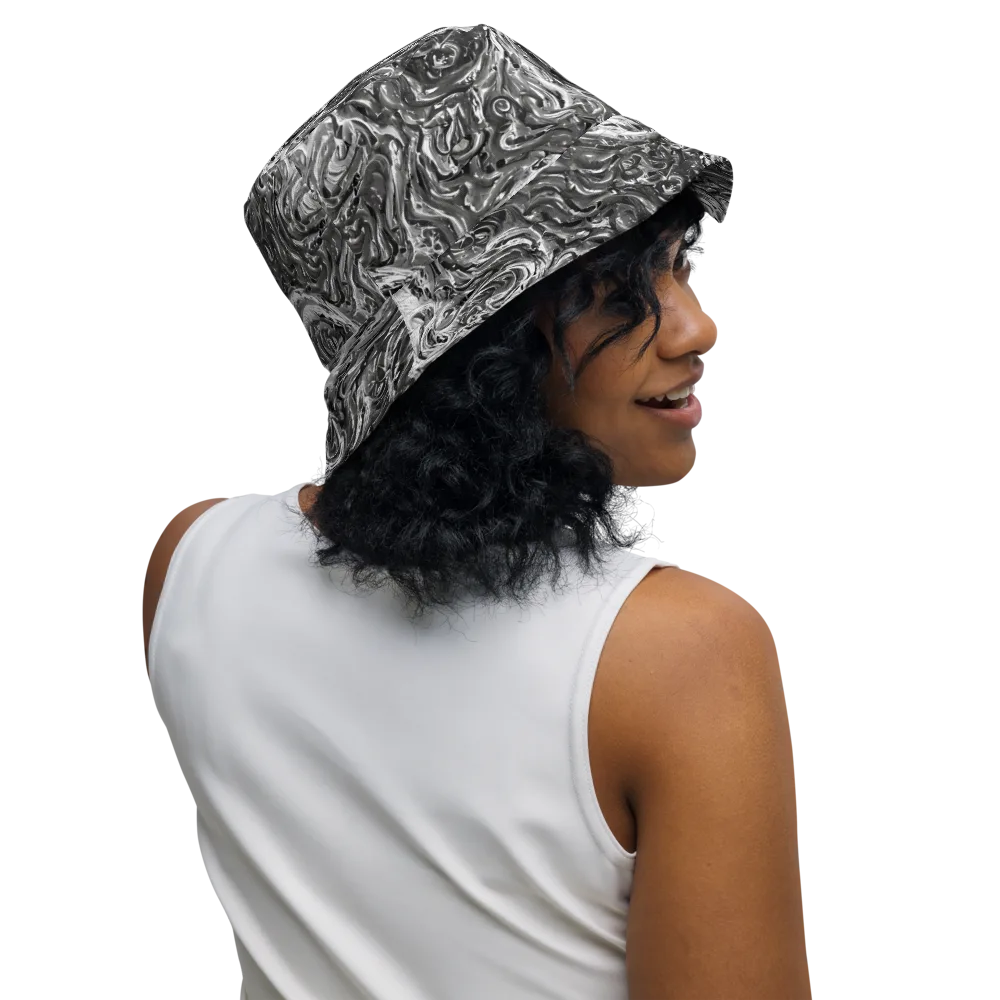 Nebulous Night on Reversible Bucket Hat — Right Outside