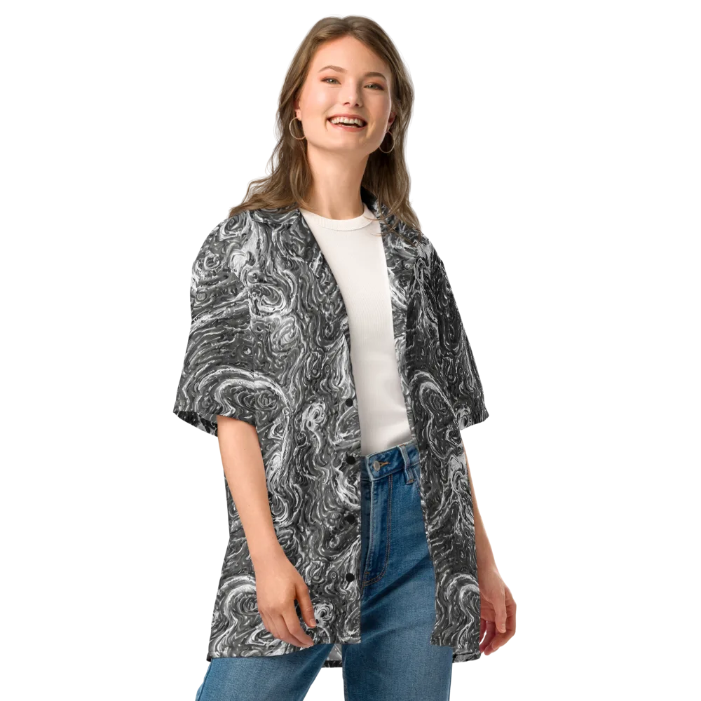 Nebulous Night on Button Shirt — Front