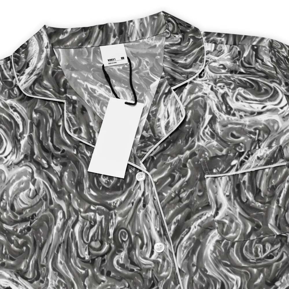Nebulous Night on Women's Short Sleeve Pajama Top — Product details