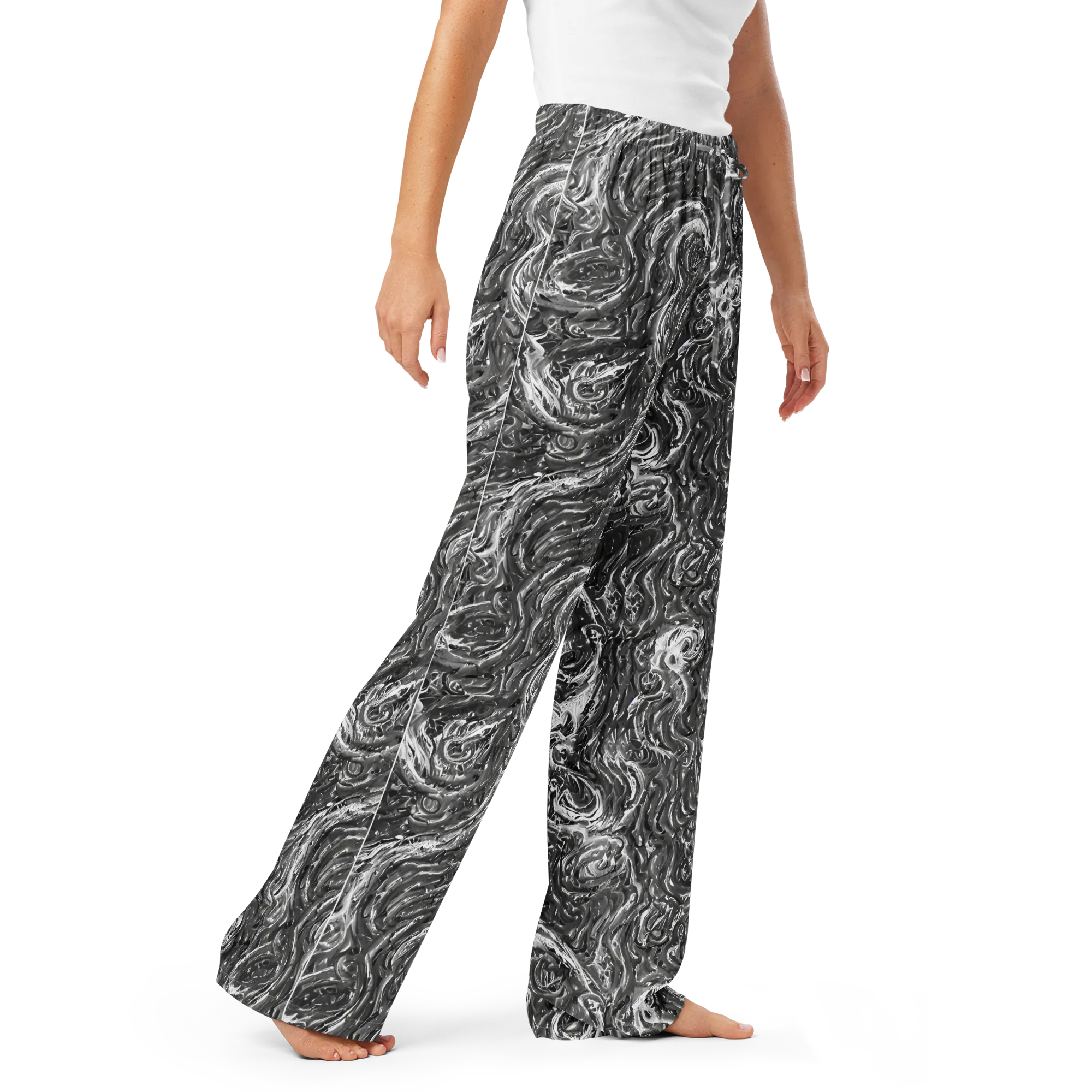 Nebulous Night on Women's Pajama Pants — Right Front