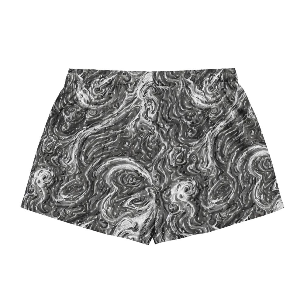 Nebulous Night on Women's Pajama Shorts — Back