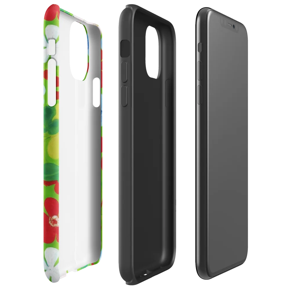 Verdant Gardenia on Tough Case for iPhone® — Right