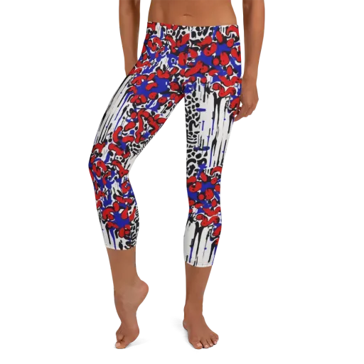 Redline Carnival on a Capri Leggings