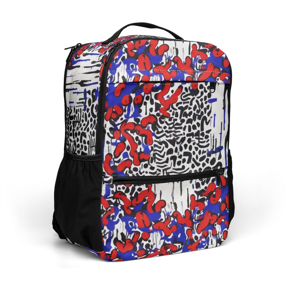 Redline Carnival on Utility Backpack — Right Front