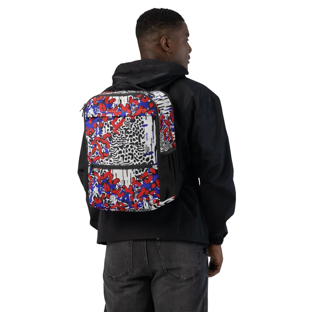 Redline Carnival on Utility Backpack — Back