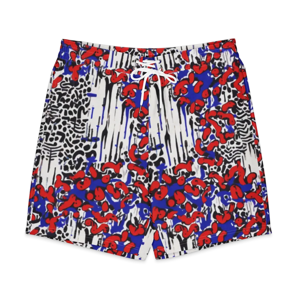 Redline Carnival on Men's Board Shorts — Front