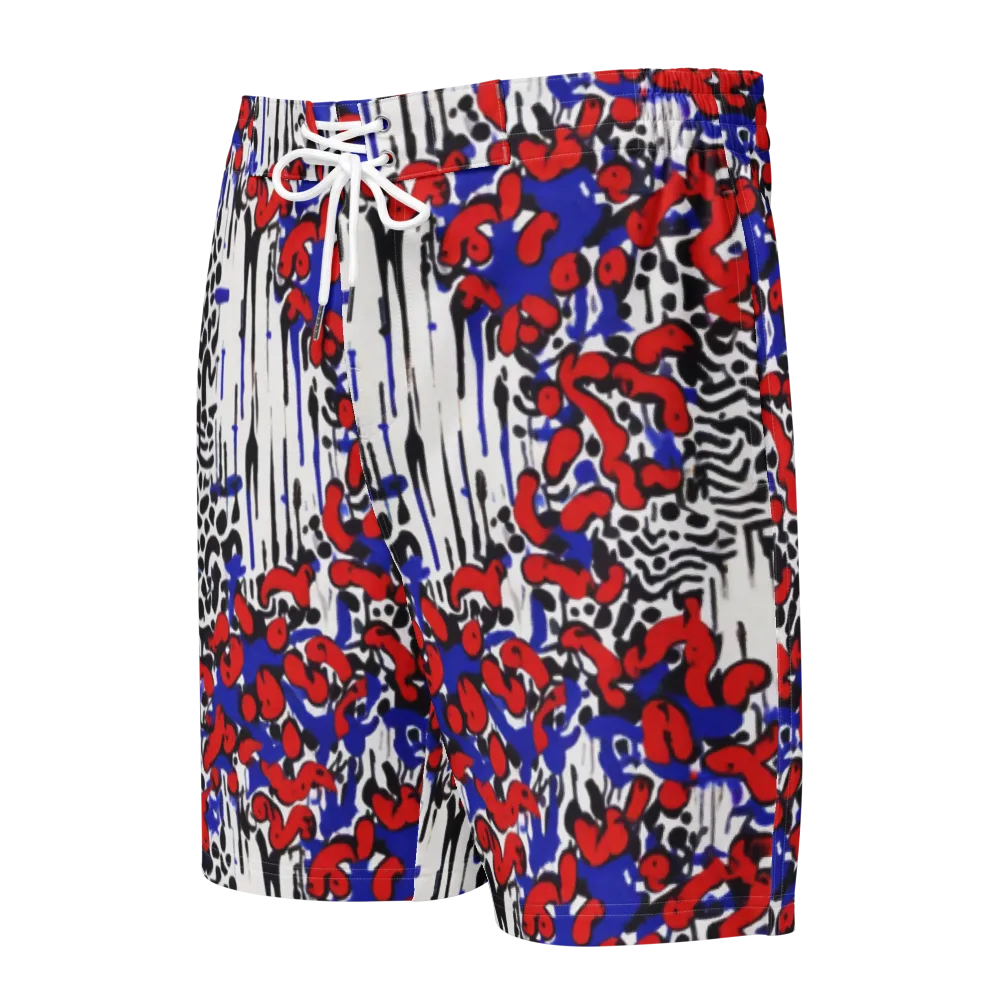 Redline Carnival on Men's Board Shorts — Front