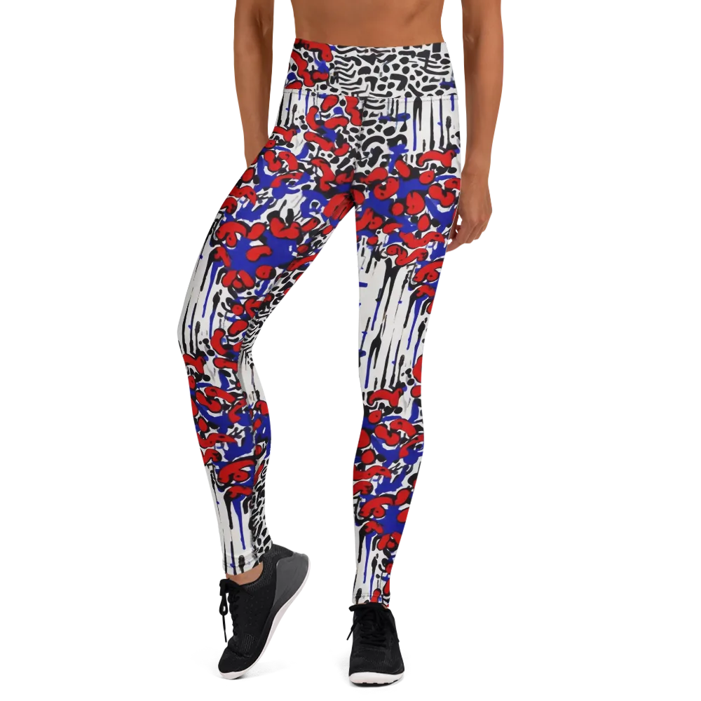 Redline Carnival on Yoga Leggings — Front